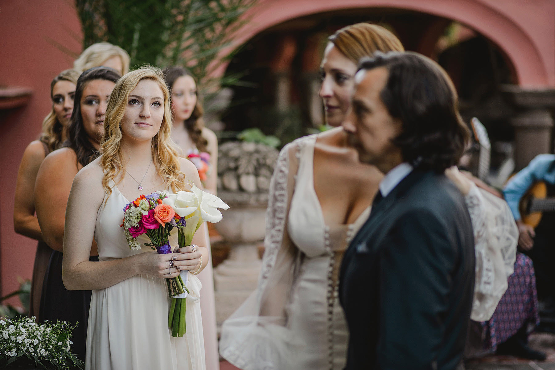 colorful wedding in mexico