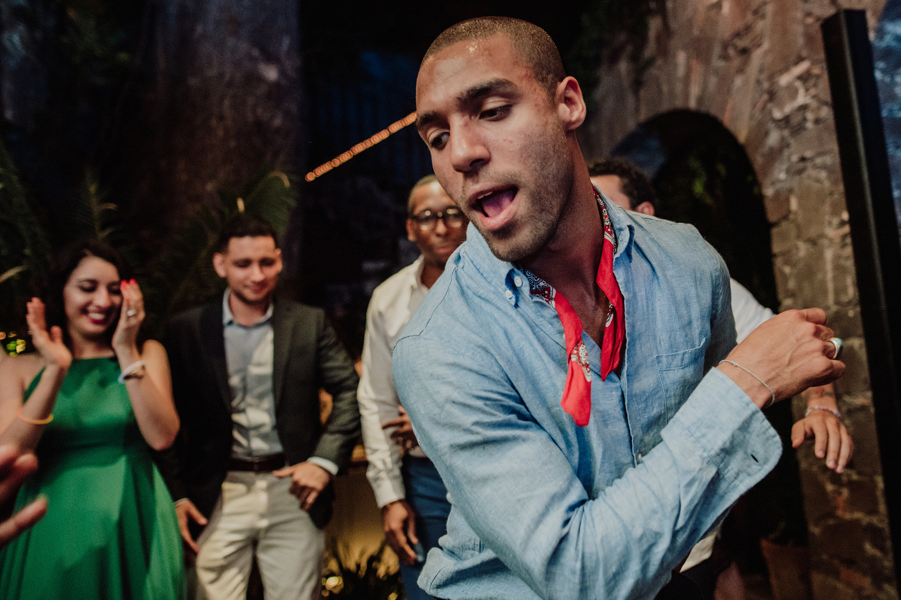 colorful wedding casa las tortugas