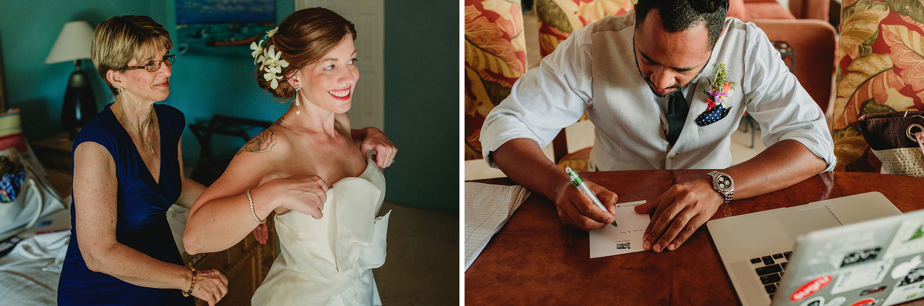 intimate wedding in villa amor