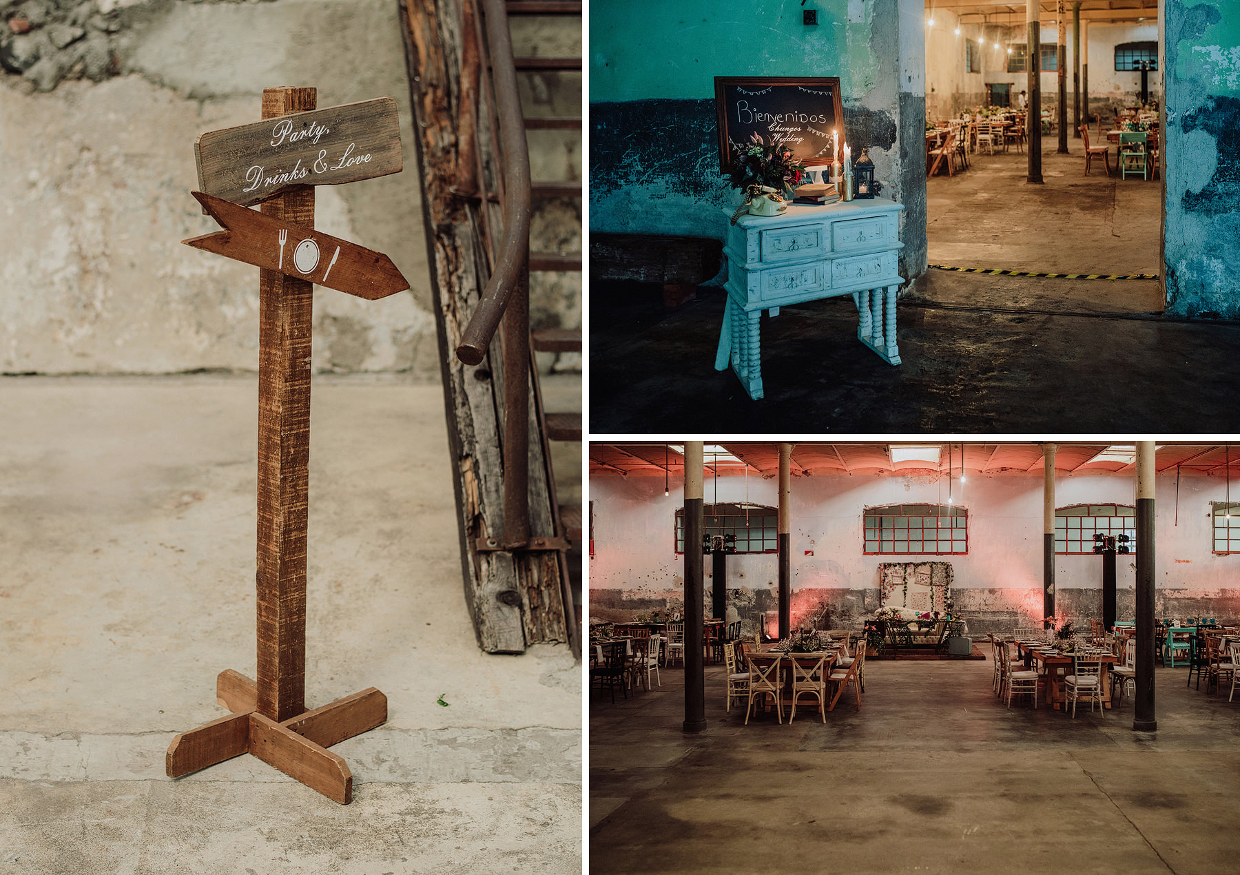 wes anderson inspired wedding in exfabrica la carolina