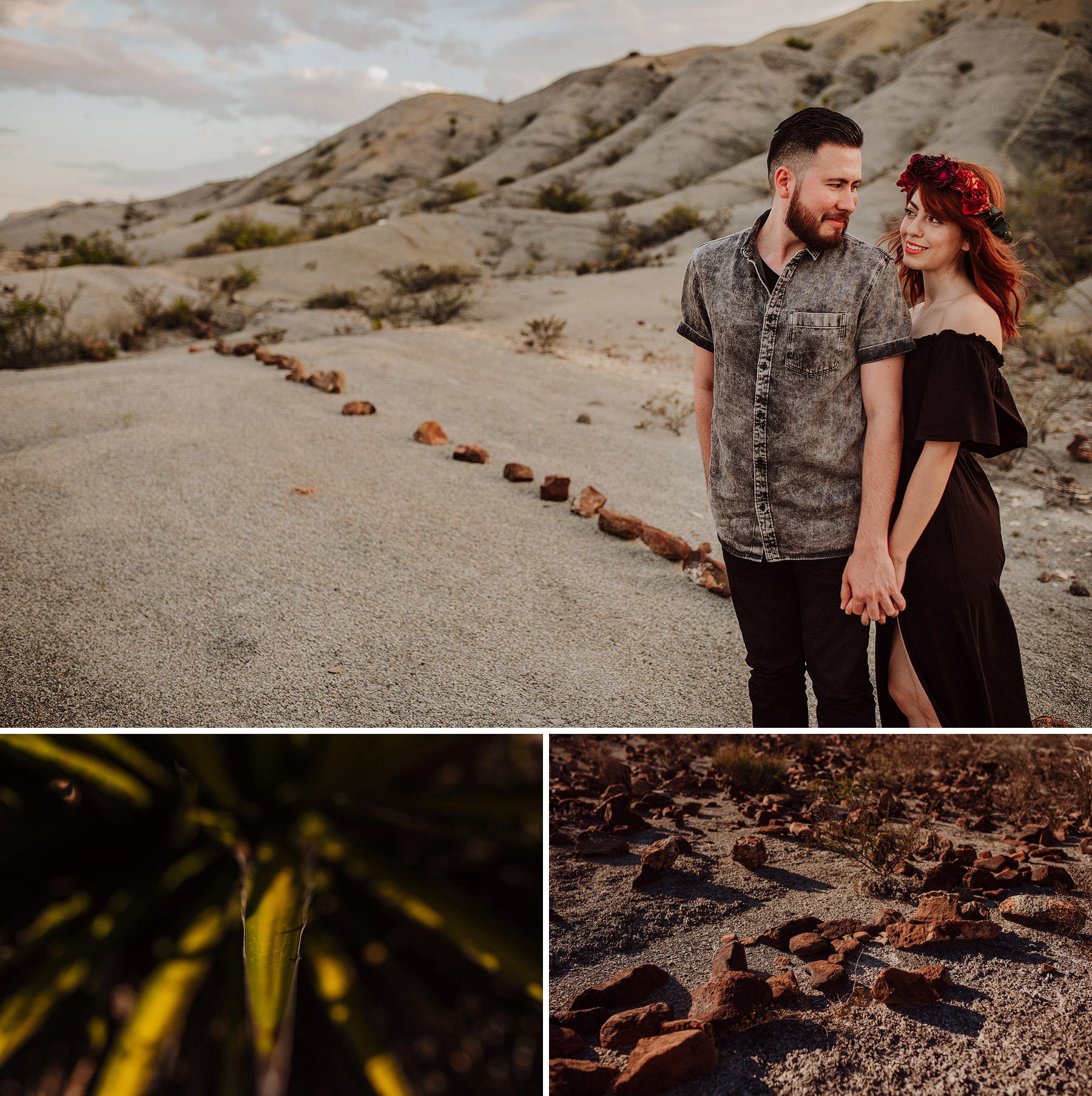 engagement session in the desert