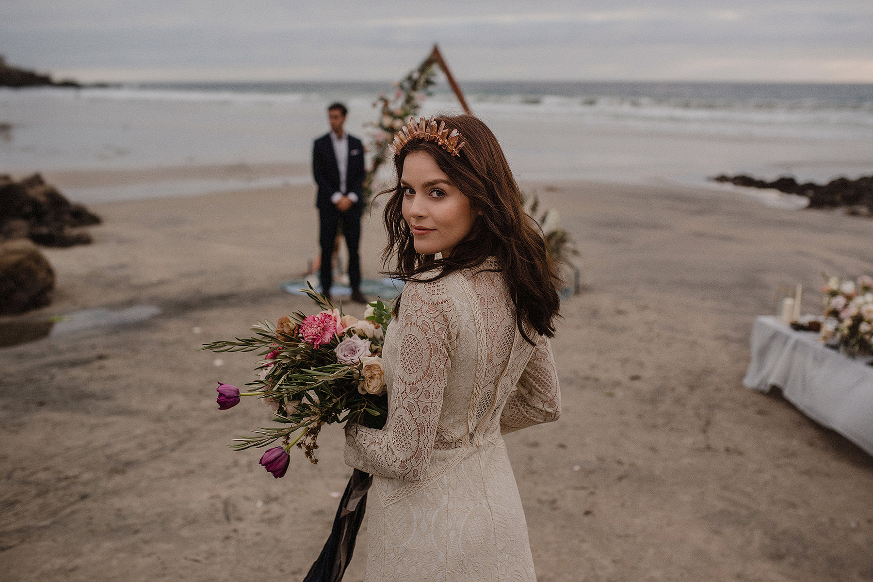 beach elopement inspiration