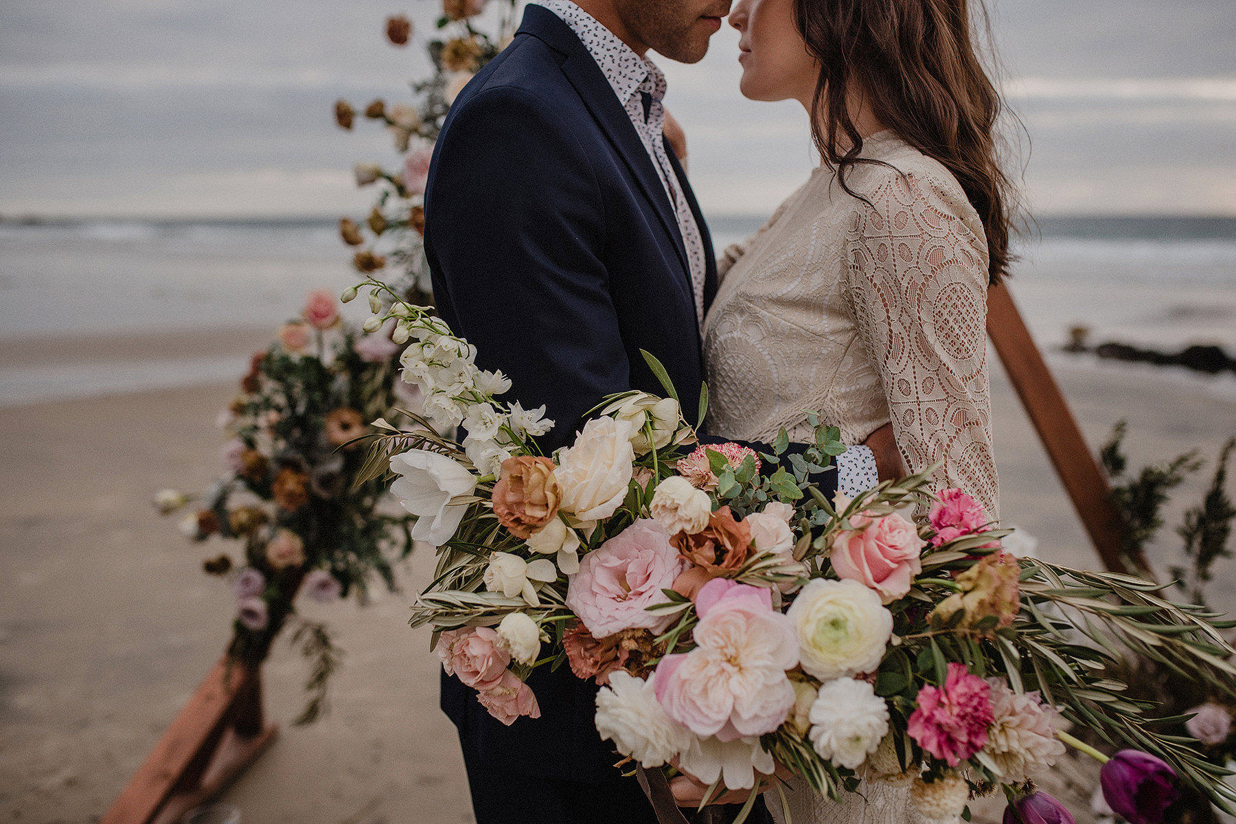 beach elopement inspiration