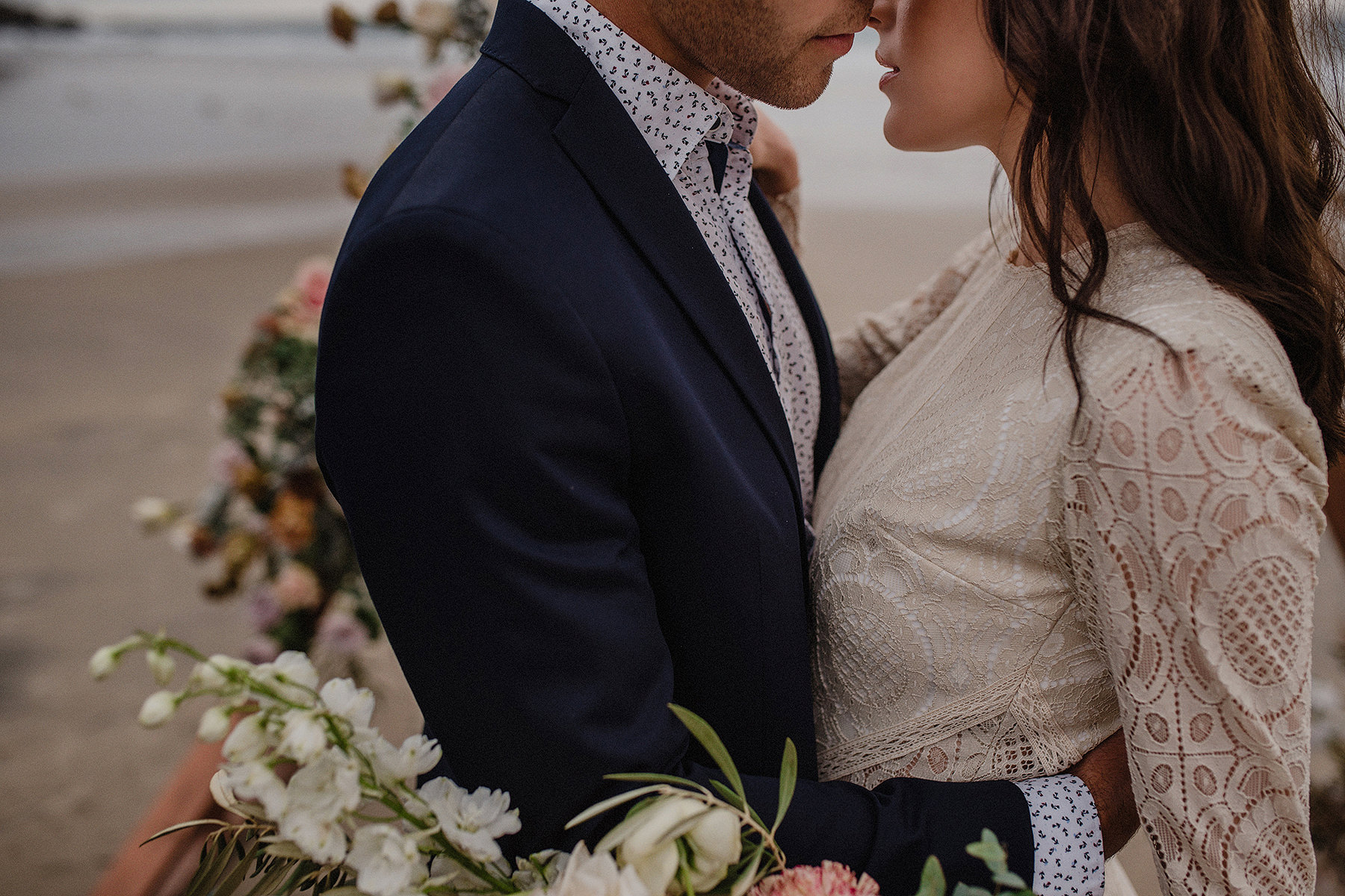 beach elopement inspiration