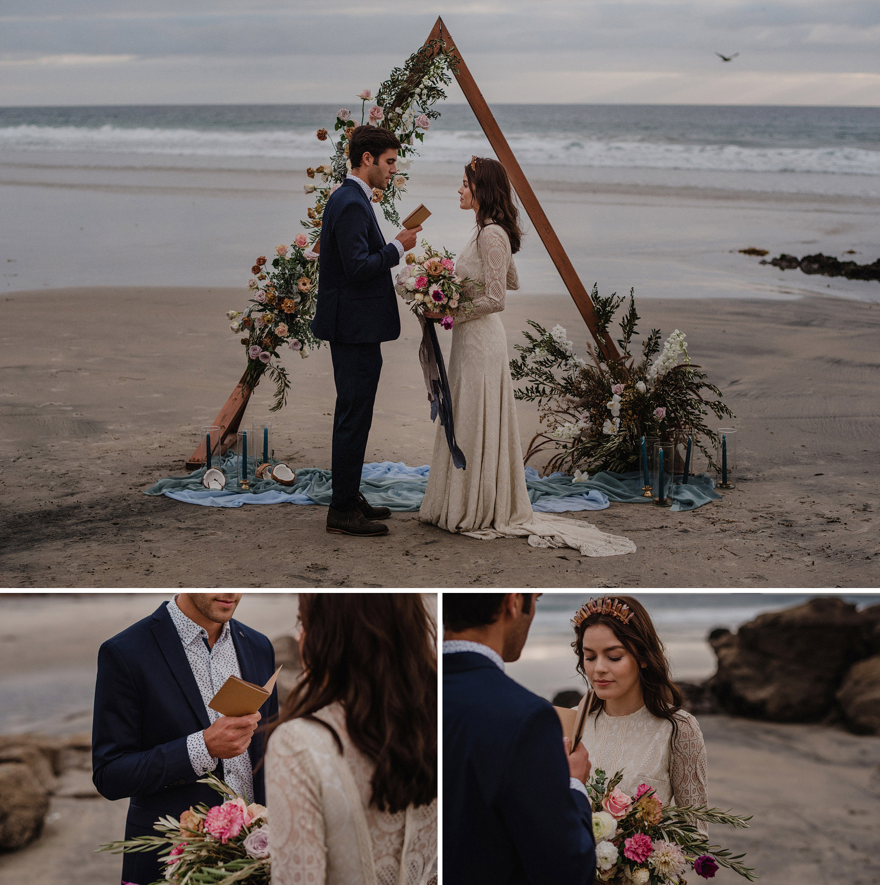 beach elopement inspiration