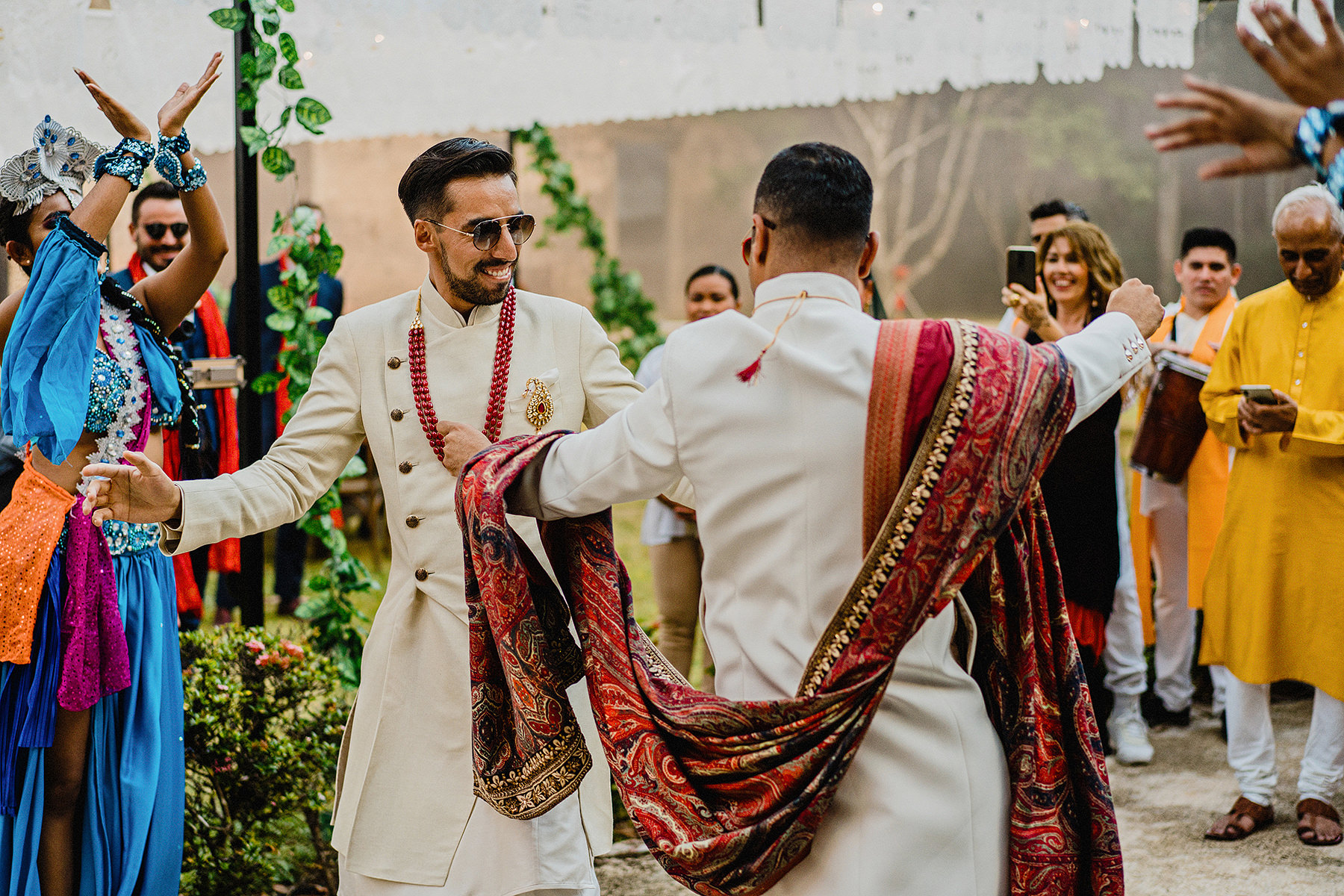 indian mexican wedding hacienda uayamon campeche