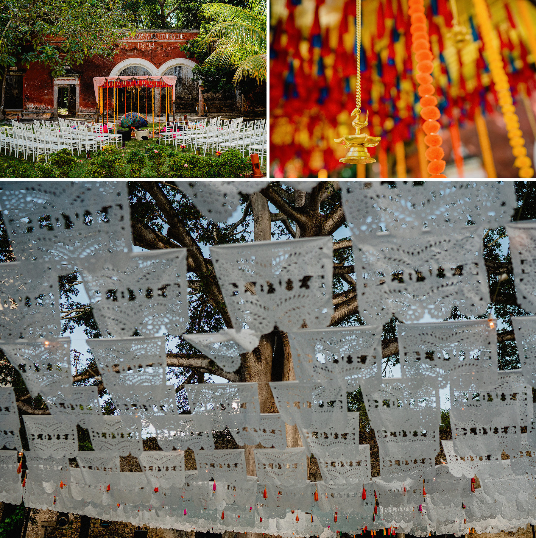 same-sex indian mexican destination wedding at hacienda uayamon in campeche