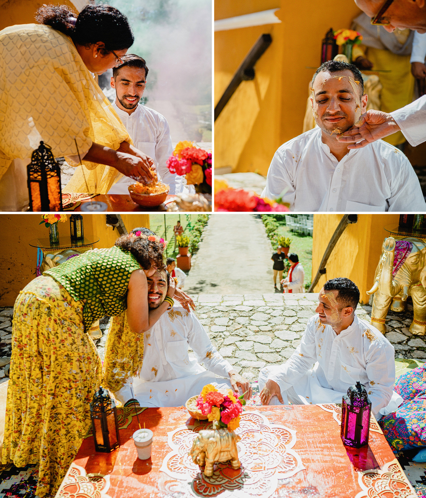 unique same-sex indian mexican destination wedding at hacienda uayamon in campeche