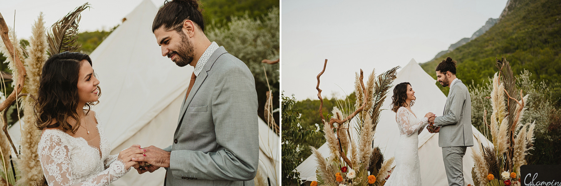 boda elopement con glamping