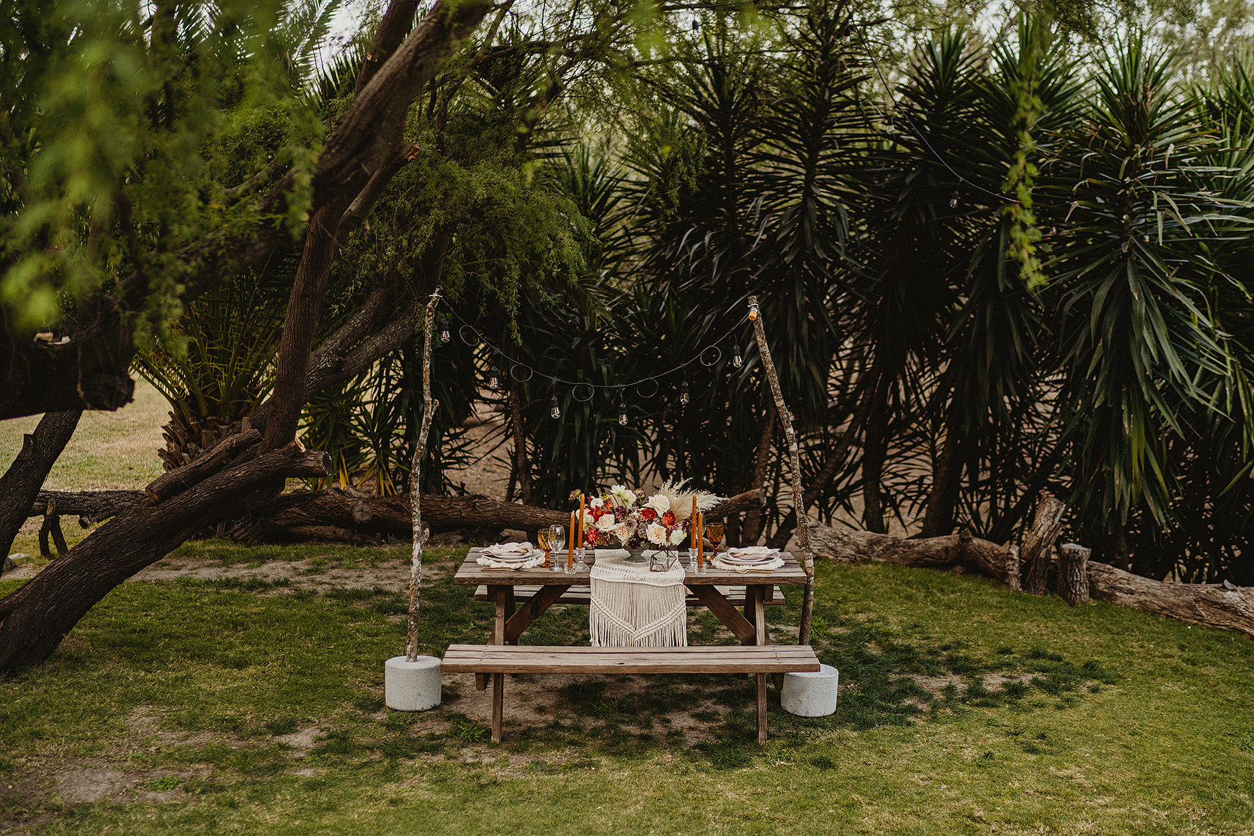 boda elopement con glamping en la posada en el potrero chico monterrey