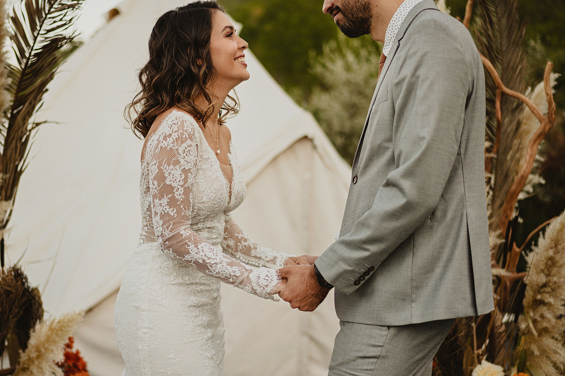boda elopement con glamping en monterrey